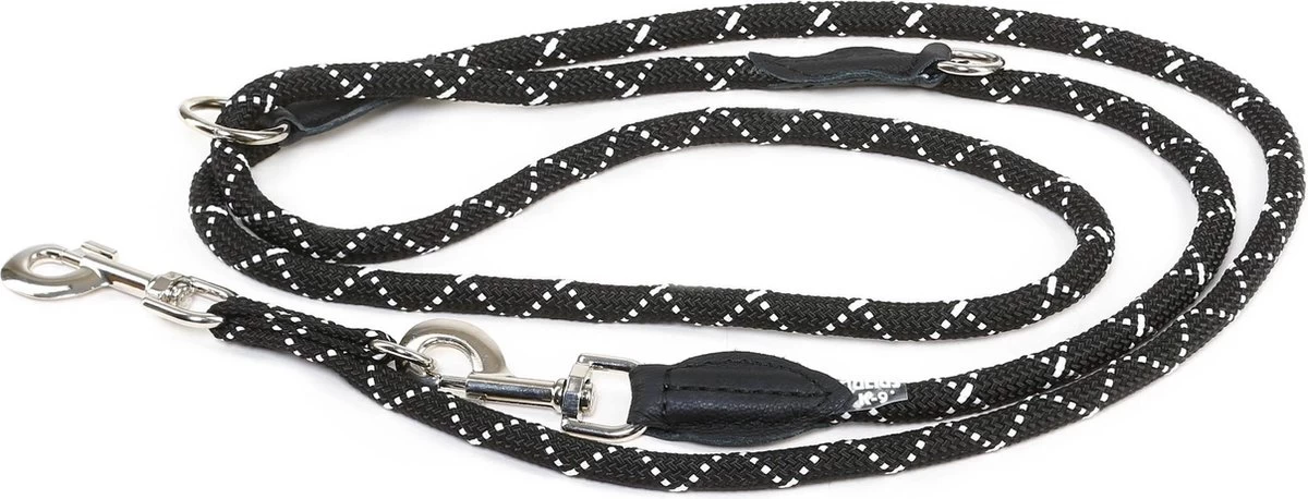 Julius K9 - Verstelbare Reflecterende Hondenriem - Lengte Verstelbaar Van 130-220cm - Ronde Vorm 1.2cm Dik 3 Julius K9 - Verstelbare Reflecterende Hondenriem - Lengte Verstelbaar Van 130-220cm - Ronde Vorm 1.2cm Dik