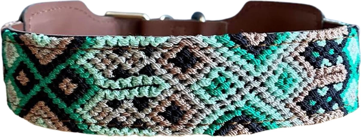 Hondenhalsband - Aqua - XL ( Nekomvang 53 - 63 Cm ) 3 Hondenhalsband - Aqua - XL ( Nekomvang 53 - 63 Cm )