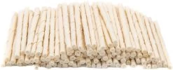 Witte Rund Kauwstaafjes 9/10mm Dik 100 Stuks - Hondensnacks - Kauwsnacks - Rund - Hondenbot - Kauwbot