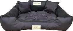 Kingdog - Honden- En Kattenbed 55 X 45 | Zwart - Maat S -Katten Hondenbenodigdheden Winkel 1200x513