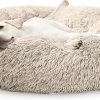 Pet Perfect Donut Hondenmand XXL - 100cm - Fluffy Hondenkussen - Hondenbed - Créme/Bruin 2 Pet Perfect Donut Hondenmand XXL - 100cm - Fluffy Hondenkussen - Hondenbed - Créme/Bruin -Katten Hondenbenodigdheden Winkel 1200x581