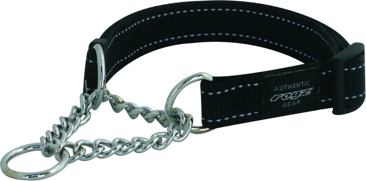 Rogz Utility Sliphalsband Ketting Zwart - - 45-70x2.5 Cm 3 Rogz Utility Sliphalsband Ketting Zwart - - 45-70x2.5 Cm