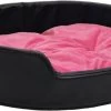 VidaXL Hondenmand 69x59x19 Cm Pluche En Kunstleer Zwart En Roze -Katten Hondenbenodigdheden Winkel 1200x641 2
