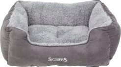 Comfortabele Zacht Gevoerde Hondenmand - Scruffs Cosy - Grijs, Bruin Of Beige - Maat S/M/L/XL - Kleur: Grijs, Maat: Medium -Katten Hondenbenodigdheden Winkel 1200x664 1