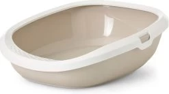 Savic Gizmo Kattenbak - Mokka/Wit - 52 X 39.5 X 15 Cm