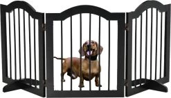 Paws & Claws - Hondenhek Deurhekje - Dog Barrier - 154,5 X 61 Cm - Opvouwbaar - Zwart