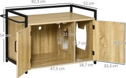 PawHut Katzentoilett Mit Griff D31-053 -Katten Hondenbenodigdheden Winkel 1200x738 1