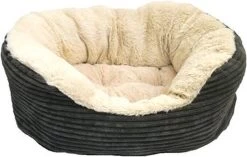 Rosewood Hondenmand Ovaal Jumbo Cord Pluche Grijs / Creme 81.5 CM -Katten Hondenbenodigdheden Winkel 1200x763 2