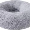 Donut Hondenmand - Zacht Pluche Hondenmanden - Antislip - Fluffy En Rond Donutmand - 100cm - Lichtgrijs -Katten Hondenbenodigdheden Winkel 1200x790 4