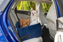 Velvet Blue - Autostoel Voor Hond - 57x50cm - Wasbaar - Hondenmand Auto - Handgemaakt -Katten Hondenbenodigdheden Winkel 1200x800 5