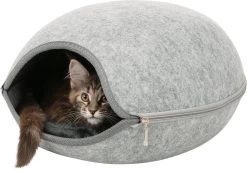 Trixie Relax Iglo Luna Lichtgrijs - 40X24X46 CM -Katten Hondenbenodigdheden Winkel 1200x821 4