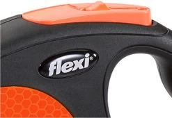 Flexi New Neon Tape - Hondenriem - Zwart/Oranje - M - 5 M - (<25 Kg) -Katten Hondenbenodigdheden Winkel 1200x827