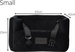 Velvet Black - Autostoel Voor Hond - 47x42cm - Wasbaar - Hondenmand Auto - Handgemaakt -Katten Hondenbenodigdheden Winkel 1200x842 1