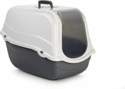 Beeztees Romeo - Kattenbak - Grijs/Wit - 57x39x41 Cm