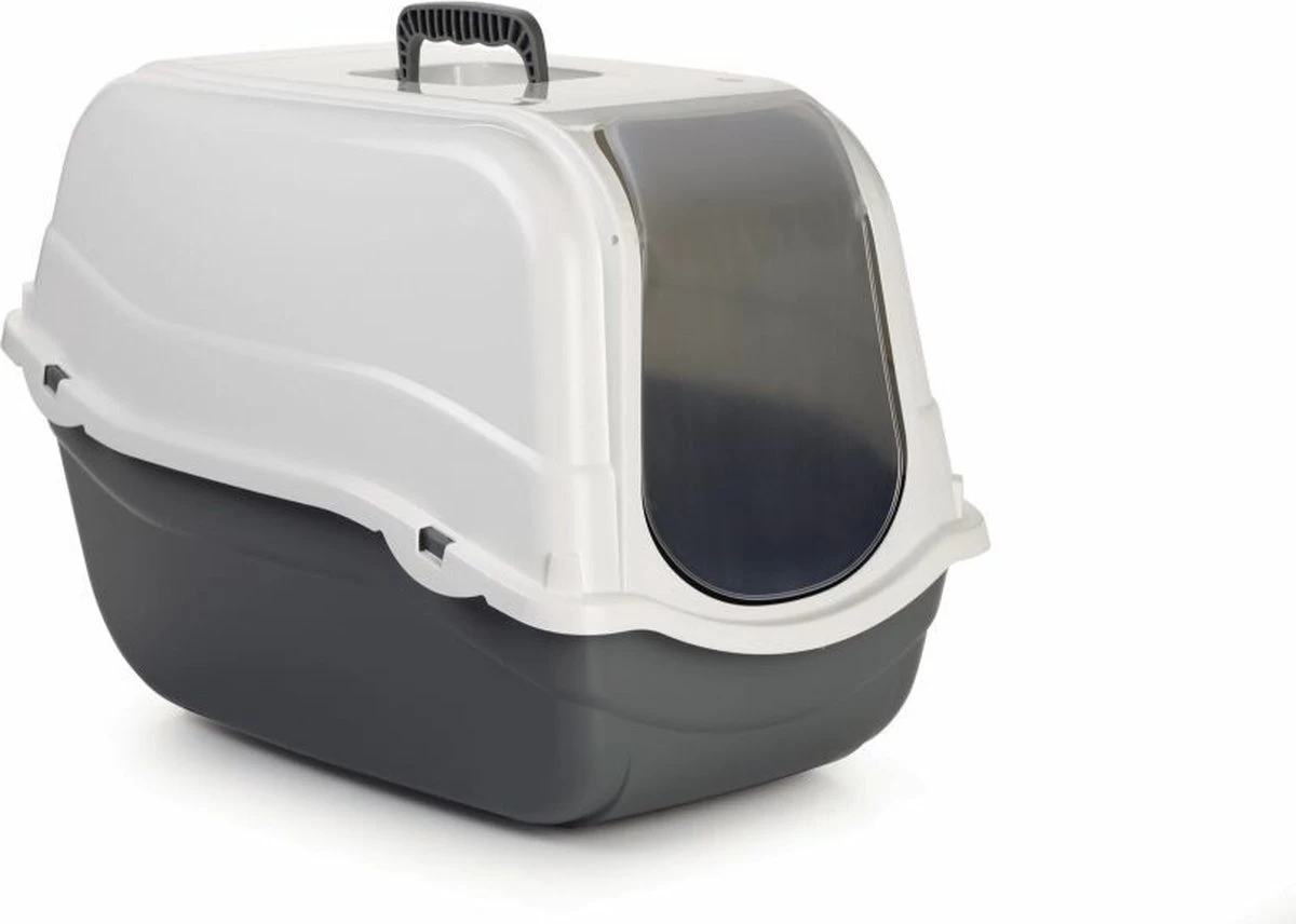 Beeztees Romeo - Kattenbak - Grijs/Wit - 57x39x41 Cm 3 Beeztees Romeo - Kattenbak - Grijs/Wit - 57x39x41 Cm