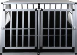 Topmast Autobench Ellipse - XL - 89 X 69 X 50 Cm - Zwart - Aluminium Reisbench Met Tussenschot - Dubbel - Autobench Voor Hond - Autobenches - Reisbench Hond -Katten Hondenbenodigdheden Winkel 1200x858 2