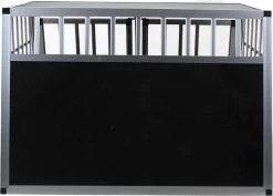 Topmast Autobench Ellipse - XL - 89 X 69 X 50 Cm - Zwart - Aluminium Reisbench Met Tussenschot - Dubbel - Autobench Voor Hond - Autobenches - Reisbench Hond -Katten Hondenbenodigdheden Winkel 1200x859 2