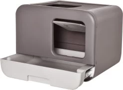 Kattenbak - 2 Uitgangen - Kattentoilet - Uitschuifbare Bodem - Met Schepje - Grijs 53 X 40 X 40 Cm -Katten Hondenbenodigdheden Winkel 1200x884 3