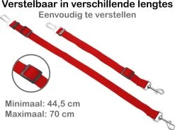 Hondenriem Autogordel Hondentuig Hondengordel Verstelbaar - Rood 12 Hondenriem Autogordel Hondentuig Hondengordel Verstelbaar - Rood -Katten Hondenbenodigdheden Winkel 1200x893