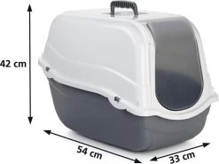 Beeztees Romeo - Kattenbak - Grijs/Wit - 57x39x41 Cm 7 Beeztees Romeo - Kattenbak - Grijs/Wit - 57x39x41 Cm -Katten Hondenbenodigdheden Winkel 1200x899 12