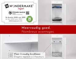 WONDERMAKE® Grote Kattenkast Houten Voor Kattenbak Kattentoilet, XL-kattenbak Dressoir Kastje Met Schuiflade, Designer Kattenhuis Met Kattenhol Kattenbakkast, Kasten Kast Voor Katten Binnen Hoog, 51 X 46 X 96 Cm, Wit -Katten Hondenbenodigdheden Winkel 1200x922 12