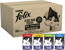 Felix Elke Dag Feest Mix Selectie In Gelei - Katten Natvoer - 80 X 85g -Katten Hondenbenodigdheden Winkel 1200x925 3