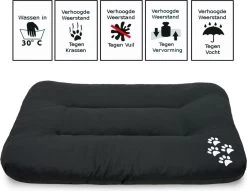 Hondenkussen XL - Zwart - 60 X 90 X 12 -Katten Hondenbenodigdheden Winkel 1200x926 1