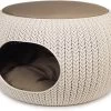 Curver Cozy Pet Home - Kattenmand - Crème - Ø 55 Cm -Katten Hondenbenodigdheden Winkel 1200x928 5