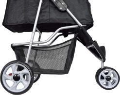 Hondenbuggy Zwart 3-wieler - Huisdieren Wandelwagen Inklapbaar - Dogs&Co -Katten Hondenbenodigdheden Winkel 1200x951