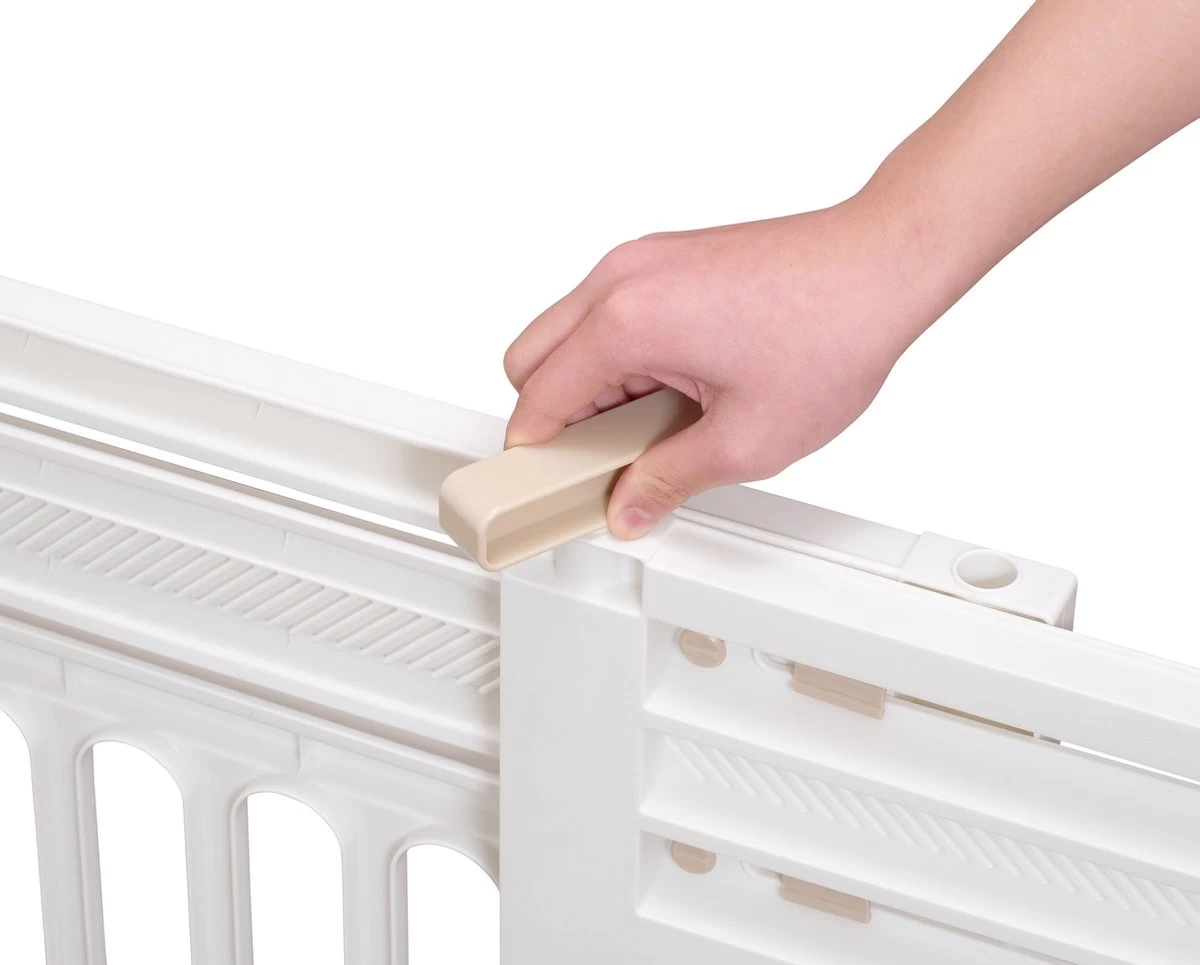 Iris Ohyama Huisdier Bariere PBR-600 - Kunststof - Wit/Beige - Uitschuifbaar 5 Iris Ohyama Huisdier Bariere PBR-600 - Kunststof - Wit/Beige - Uitschuifbaar - Afbeelding 3
