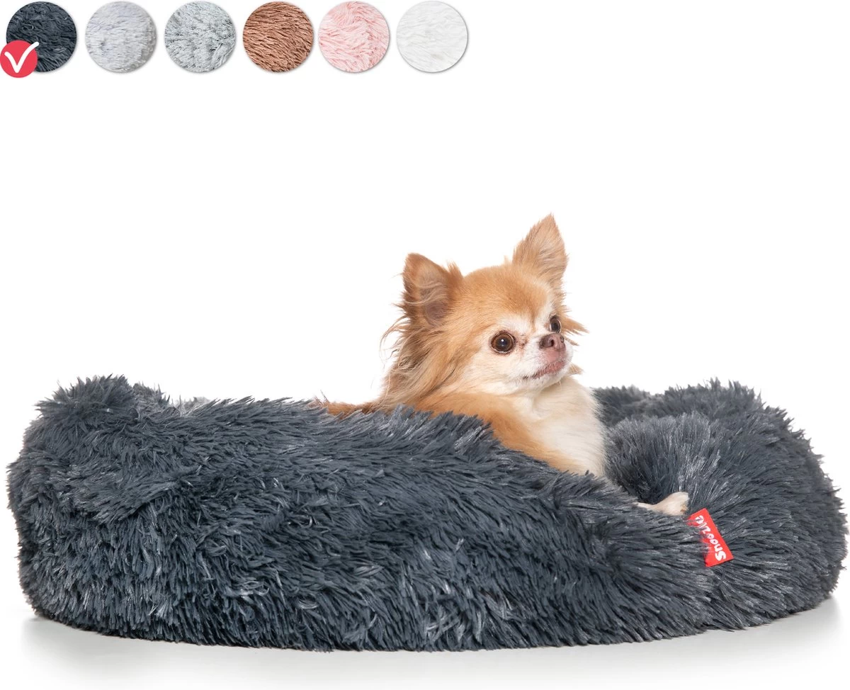 Snoozle Donut Hondenmand - Zacht En Luxe Hondenkussen - Wasbaar - Fluffy - Hondenmanden - 50cm - Grijs 3 Snoozle Donut Hondenmand - Zacht En Luxe Hondenkussen - Wasbaar - Fluffy - Hondenmanden - 50cm - Grijs
