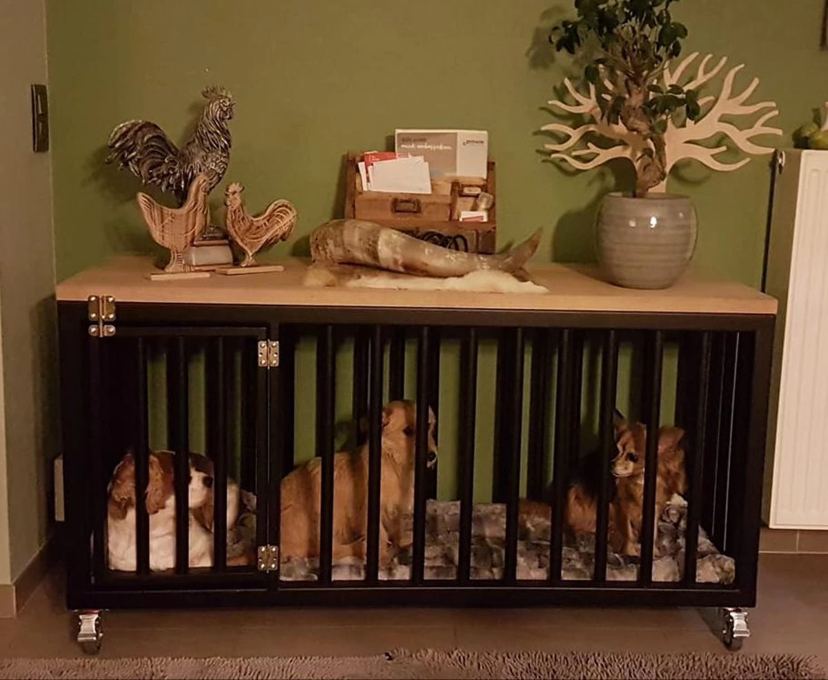 Staalidee Hondenkooi Honden Bench Hondenbench Sidetable Hondenhok 3 Staalidee Hondenkooi Honden Bench Hondenbench Sidetable Hondenhok
