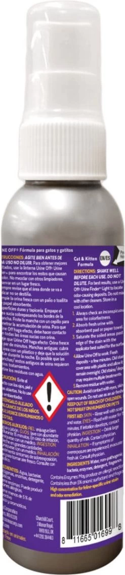 Urine Off - Geur En Vlekverwijderaar Voor Kitten En Kat Urine 118 Ml 8 Urine Off - Geur En Vlekverwijderaar Voor Kitten En Kat Urine 118 Ml -Katten Hondenbenodigdheden Winkel 261x1200 1