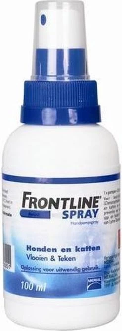 Frontline Spray Anti Vlooienmiddel En Tekenmiddel - Hond En Kat - 100 Ml -Katten Hondenbenodigdheden Winkel 441x1200