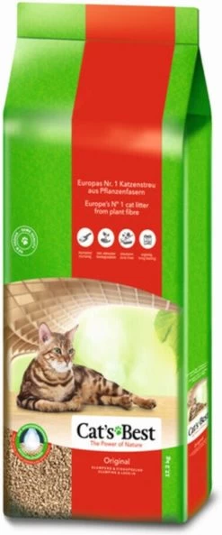 Cat's Best Oko Plus Korrels - Kattenbakvulling - 40 L -Katten Hondenbenodigdheden Winkel 500x1200