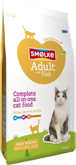 Smolke Adult Fish & Rice 10 Kg - Kat -Katten Hondenbenodigdheden Winkel 553x1200