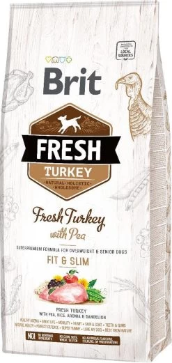 Brit Fresh Turkey & Pea Light Fit & Slim 12 Kg - Hond