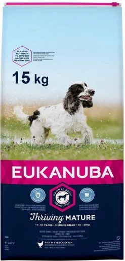 Eukanuba Dog Mature & Senior - Medium Breed - Kip - Hondenvoer - 15 Kg -Katten Hondenbenodigdheden Winkel 577x1200 3