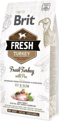 Brit Fresh Turkey & Pea Light Fit & Slim 12 Kg - Hond -Katten Hondenbenodigdheden Winkel 584x1200