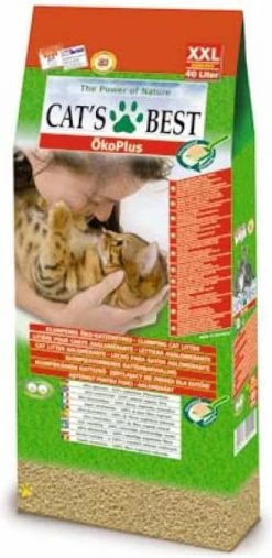 Cat's Best Oko Plus Korrels - Kattenbakvulling - 40 L -Katten Hondenbenodigdheden Winkel 585x1200 2