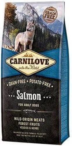 Carnilove Adult Granenvrij Hondenvoer Zalm 12kg Met 70% Vis! -Katten Hondenbenodigdheden Winkel 591x1200 1