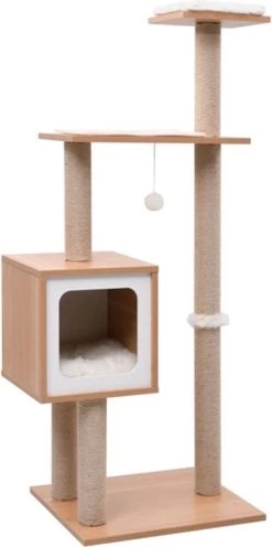 VidaXL Kattenkrabpaal Met Sisal Krabmat 123 Cm