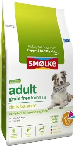 Smolke - Adult Graanvrij - Hondenvoer - 12 Kg -Katten Hondenbenodigdheden Winkel 621x1200 1