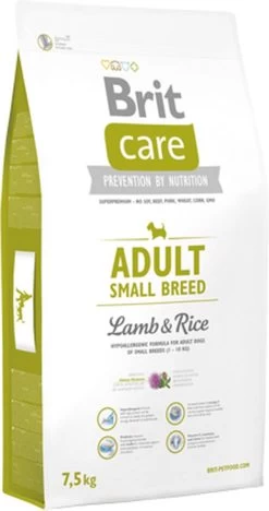 Brit Care Adult Small Breed Lamb & Rice 7,5 Kg - Hond -Katten Hondenbenodigdheden Winkel 634x1200
