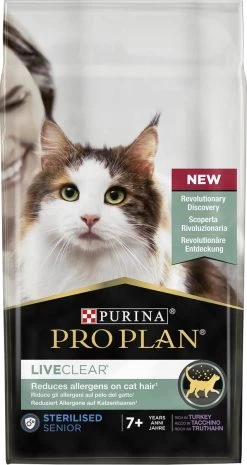 Pro Plan Senior LiveClear Katten Droogvoer - Kalkoen - 1,4 Kg -Katten Hondenbenodigdheden Winkel 638x1200 2