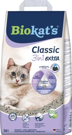Biokat's Classic 3in1 Extra - 14 L - Kattenbakvulling - Klontvormend - Parfumvrij - Actieve Kool -Katten Hondenbenodigdheden Winkel 643x1200 2