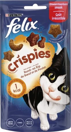 Felix Crispies - Kattensnacks Rund & Kip - 8 X 45g