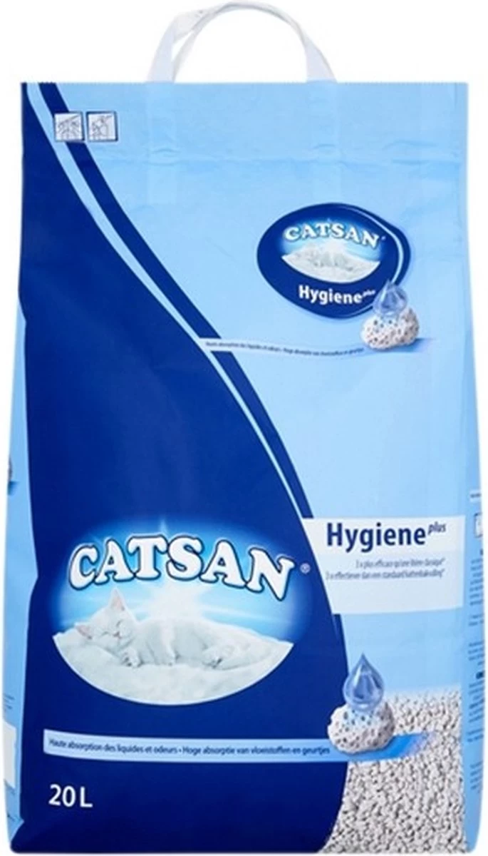 Catsan Hygiene Plus Kattenbakvulling - 20 Liter 3 Catsan Hygiene Plus Kattenbakvulling - 20 Liter