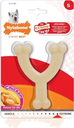 Nylabone Extreme Kauwbot Vorkbeen - Voor De Krachtigste Kauwers - Bizon Of Kipsmaak - S/M/L - Smaak: Bizon, Maat: Large -Katten Hondenbenodigdheden Winkel 692x1200