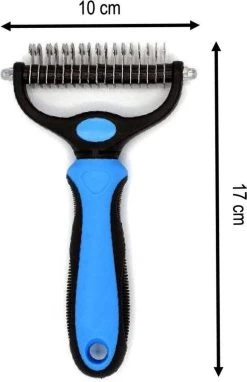 Merkloos 2 Zijdige Ondervacht Hondenkam - Hondenborstel Kortharig/Langharig - Kattenkam - Klittenkam Kat/Hond - Kattenborstel - 10 Cm. -Katten Hondenbenodigdheden Winkel 775x1200 1